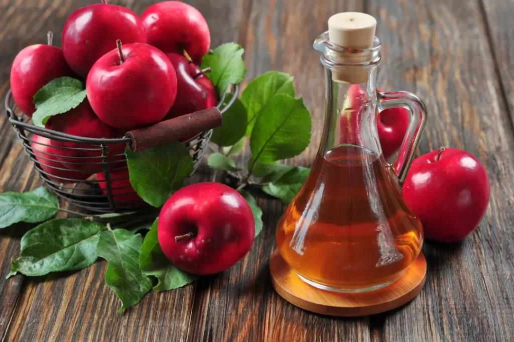 Organic apple cider vinegar. 