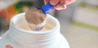 close up of Protein Powder