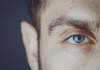 close up of man eye