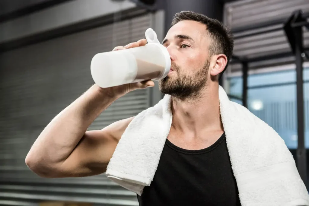 Pre-workout protein supplement.
